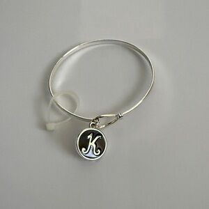 Silver Initial Charm Bracelet